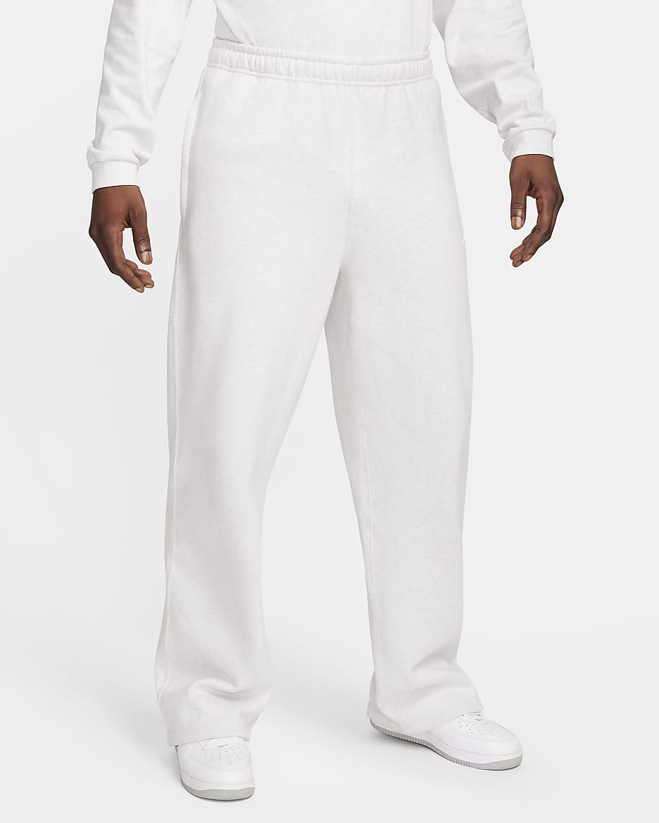 Nike open hem fleece pants on sale